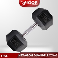 Vigor Fitness Hexagon Dumbbell Weight Training Fitness Dumbbell (17.5kg) / Hexagon Dumbbell (17.5kg)