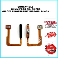 COMPATIBLE TC GXMM POCO F5 / F5 PRO ON OFF FINGERPRINT RIBBON - BLACK
