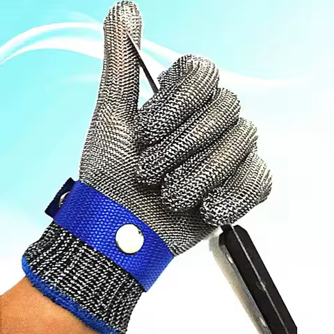 Stainless Steel Gloves Anticut Safety Cut Resistant Hand Protective Metal Glove Meat Mesh For Butche