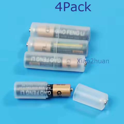 4PCS Battery Convertor Adapter Size AAA R03 to AA LR6 4 Pcs Durable High Quality