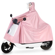 Baju hujan basikal basikal motosikal pekat dewasa tidak pakai buang, kain Oxford tunggal poncho lelaki dan wanita