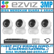 EZVIZ Techtronics | CCTV Package 3MP 4 Channel 4 Wireless Cameras