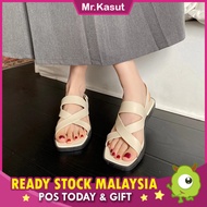 Mr Kasut BK1 DORUT Korean Women Fashion Slippers Flat Bottomed Comfortable Beach Anti Slip Soft Sole