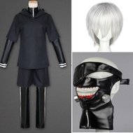 Japanese Anime Tokyo Ghoul Cosplay Kaneki Ken Cosplay Costume Hoodie Jacket Pants Shorts Full Set Outfits Men Uniforms Masks