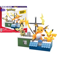 PoKeMoN 寶可夢 Mega Bloks寶可夢世界冒險皮卡丘進化三重奏樂高相容積木 混色