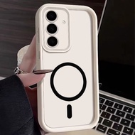 For Samsung Galaxy A57 A37 A36 A56 A55 5G Magnetic phone case Magnetic Circle Wireless Charging Soft