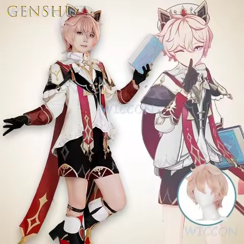 Mag ‌Game Genshin Impact Mondstadt Dahlia Cosplay Costume Boy Outfit Anime Character Style Double Pe