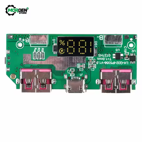 5V 3A Lithium Battery Digital Display Fast Charger Module IP5356 TYPE-C Micro USB QC3.0 2.0 PD3.0 PD