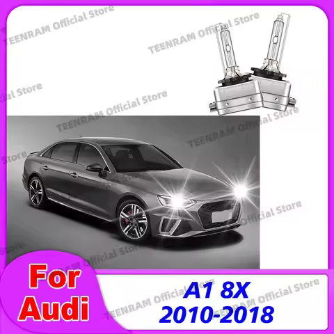 2x For Audi A6 A5 A4 A3 A1 8X 2010-2018 Auto HID Xenon Headlights D3 D3S 35W 6000K 8000K 10000K Head
