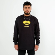 KATUN HITAM One-c347 longsleeves Cotton T-Shirt Long Sleeve Black Print 347XBS 2 LS