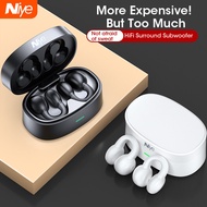 Niye F3 Sound Earcuffs Ear Bone Conduction Earring Wireless Bluetooth Earphones Auriculares Headset TWS Sport Earbuds for Ambie Xiaomi