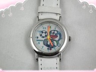 《省您錢購物網》全新~【 Doraemon多啦A夢 小叮噹】小叮噹踢足球造型 亮皮錶 (白色)