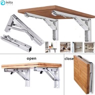 ISITA Folding Shelf Bracket Bench Adjustable Space Saving Wall Mounted Long Release Arm For Table Work Table Shelve
