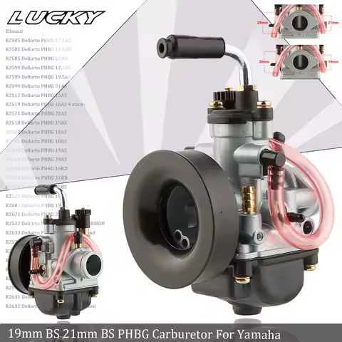 19mm 21mm PHBG Motorcycle Carburetor For Yamaha BWS ZUMA YQ50 50-100cc Engine 2 stroke 19mm BS 21mm 