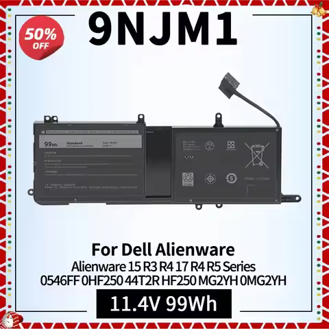 9NJM1 Laptop Battery for Dell Alienware 15 R3 17 R4 R5 P31E P69F Series Notebook 0546FF 0HF250 44T2R