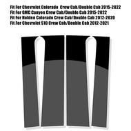 4Pcs Car Pillar Posts Door Window Trim Cover Stickers For Chevy Colorado/GMC Canyon Crew Cab 2015-20