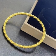 Plain Circle Water Shellfish 18k Gold Wholesale au750 Twist Bracelet Mold Braided Gold Bracelet Anci