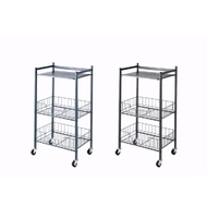 *Bonus U* 3 Tier Multifunction Storage Trolley Rack | 3 layer Trolley rack | 3 layer rak beroda 0377