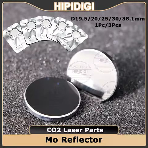CO2 Mo Plated Mirror Laser Reflective Mirror Dia.19.05 20 25 30 38.1mm 400W 10.6um for CO2 Laser Cut