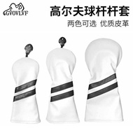 Golf Wood Cover PU Waterproof Fabric Thick Plush 1/3/5/UT No. Wood Cap Cover Fairway Wood Cover