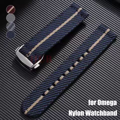 20mm Military Nylon Watch Strap for Omega Bracelet Quick Release Business Universal Men Women Sport 