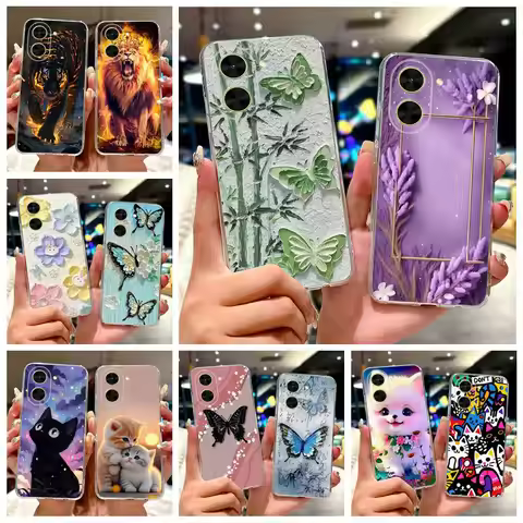 For Xiaomi Poco C71 Case Redmi A5 4G New Luxury Painted Cover Soft Silicone Phone Case For Xiaomi Re