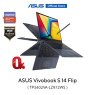 ASUS Vivobook S 14 Flip TP3402VA-LZ972WS 14 Inch thin and light laptop WUXGA IPS touch screen Intel Core  i9-13900H 16GB (8+8) DDR4  Intel Iris Xᵉ Graphics 512GB M.2 NVMe PCIe 3.0 SSD 1.5 kg lightweight WiFi 6E fingerprint