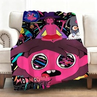 Cartoon M-Midnight Gospel Throw Soft Flannel Blanket Warm Knee Skin-Friendly Throw for Sofa Office B