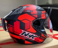 Helm NHK R6 CUBE half face tipe single visor