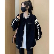 OVERSIZE BASEBALL JACKET - CHONDBUN VARSITY BASEBALL JACKET | KOREAN WOMEN'S JACKET