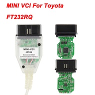 มินิ Vci สำหรับ Toyota TIS Techstream V18.00.008 Minivci FTDI สำหรับ J2534สแกนเนอร์อัตโนมัติ OBD2 OB