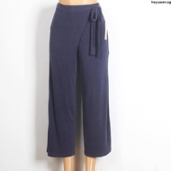 Eyouth 10152 Women High Waist pants Belted Comfort Culottes