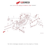 Left Engine Wall (E-19-20-A) HONDA Pcx (08/2010-08/2012) Parts Catalog