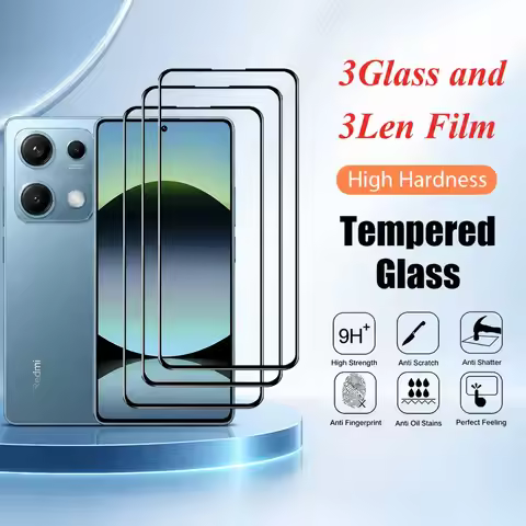 3+3PCS Tempered Glass For Realme 5 5 Pro 6 6 Pro 7 7 Pro 7i Camera Lens Screen Protector For Realme 