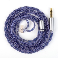 KBEAR Neon earphone cable 4 core 5N High-purity OFC HiFi headphone Upgraded wire 3.5mm/4.5mm for