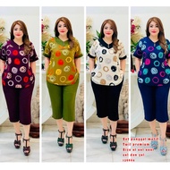 J-11 FASHION *136 7/ 8 Ponggol Set Premium Twill Material with Button Combination, JUMBO Size*