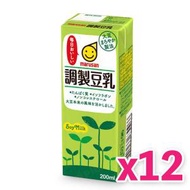 marusan - 調整豆乳 (200ml) x 12包 (綠色) #豆漿#無添加 (賞味期限: 2024年9月30日)