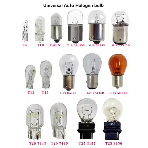 4/10P T5 T10 T13 T15 BA9S G18 Car Halogen Lamp Instrument Lights Bulb Auto Interior Light Car Stylin