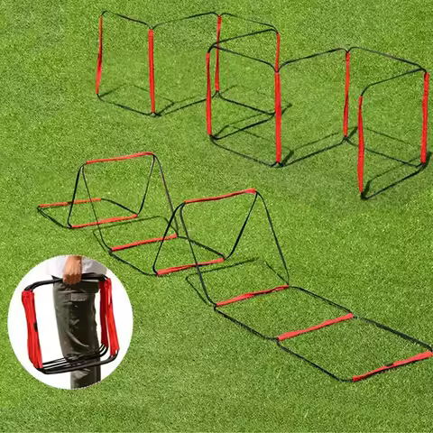 Fold Freely Soccer Coordination Football Footwork Training Fitness Agility Hurdle Jump Ladder
