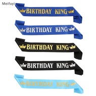 [Meifuyi] Birthday King Sash for Men Boy Happy 16th 18th 20th 30th Birthday Party Decor COD