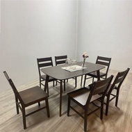 Furniture Direct JORDAN 6 seater dining set-wenge