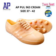 BISA COD - AP Cucuk 963 Cream - Sepatu Pria AP Boots Cucuk Cream Size 37-43 - Sepatu Karet AP Boots 