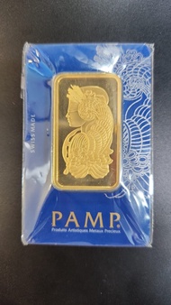 PAMP Suisse Lady Fortuna Gold Minted Bar (Circulated in Good Condition) - 100 g