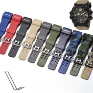 สายเรซิ่นอุปกรณ์สายรัดนาฬิกาเหมาะสำหรับ Casio GShock Mudmaster GG1000 GWG100สายนาฬิกาข้อมือสำหรับผู้ชาย GSG100