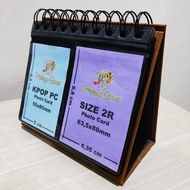 2P Binder Desk Calendar 68 Slot AlbumRing 65x86mm Photo Card KPOP