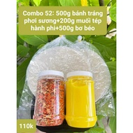 Combo 52: 500g dew-dried rice paper + 200g salt, fried onion and shrimp + 1 jar of 500g butter