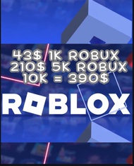 Roblox Robux 43 per 1k cheapest clean