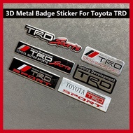 3D Car Sticker Metal Front & F1 Rear Sign TRD SPORTS Logo Emblem Decal Replacement Badge Stickers
