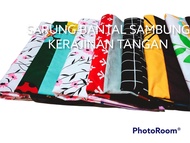 grosir sarung bantal sambung//sarung bantal cinta jumbo rumbai//sarung guling sambung motif random