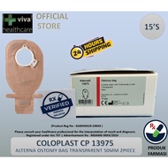 COLOPLAST CP 13975 ALTERNA Ostomy Bag Transparent 50MM 2 piece open 康乐保CP13975造口袋透明50毫米2件式开口
